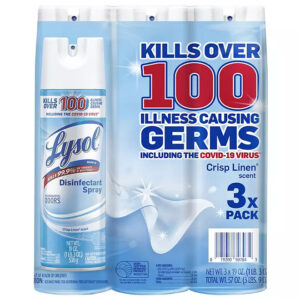 Lysol Disinfectant Spray, Crisp Linen (19 oz., 3 pk.)