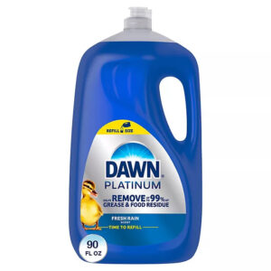 Dawn Platinum Dishwashing Liquid Dish Soap, Refreshing Rain (90 fl. oz.)